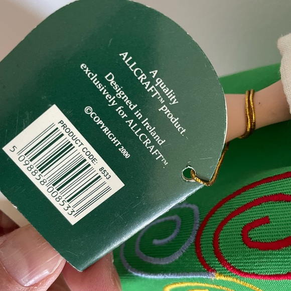 Porcelain Irish Doll “Elaine” Curly Red Ponytails NWT by Allcraft - Picture 7 of 8